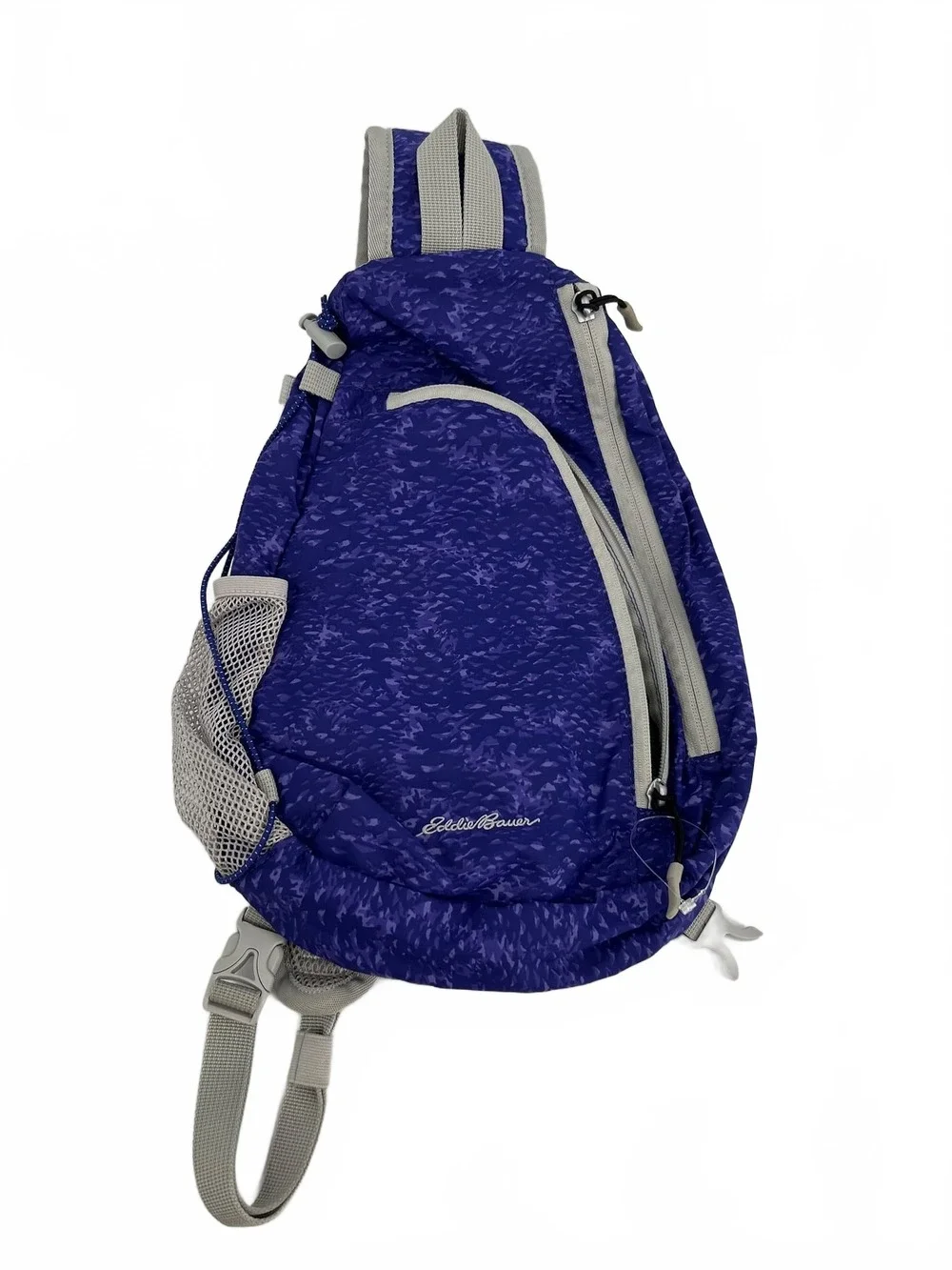 Eddie Bauer Purple Sling Crossbody Pinecone Pattern | OS Unisex